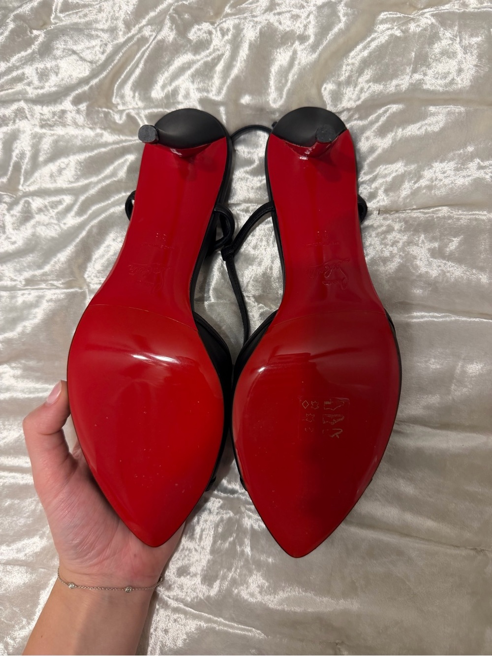 Christian Louboutin Black Slingback Pointed-Toe Heels never worn!!! - Picture 2 of 5